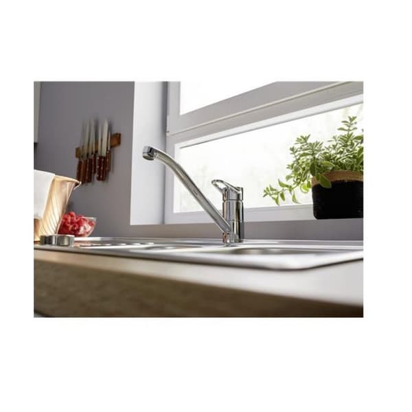 Blandare - BLANCO - 526406 - Fast - Kromad - Enkelt hål