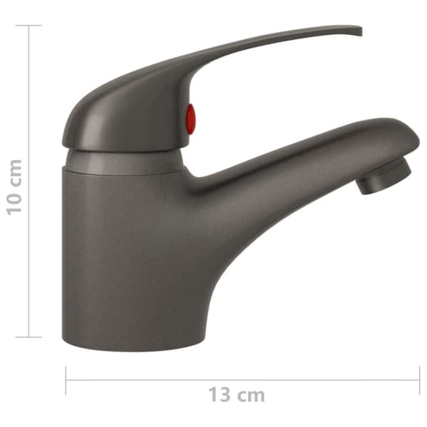 blandingsbatteri til håndvask 13x10 cm grå