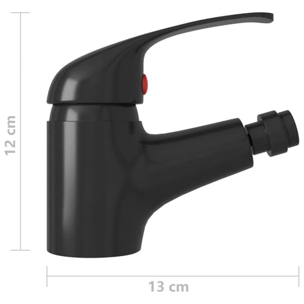 blandingsbatteri til bidet 13x12 cm sort