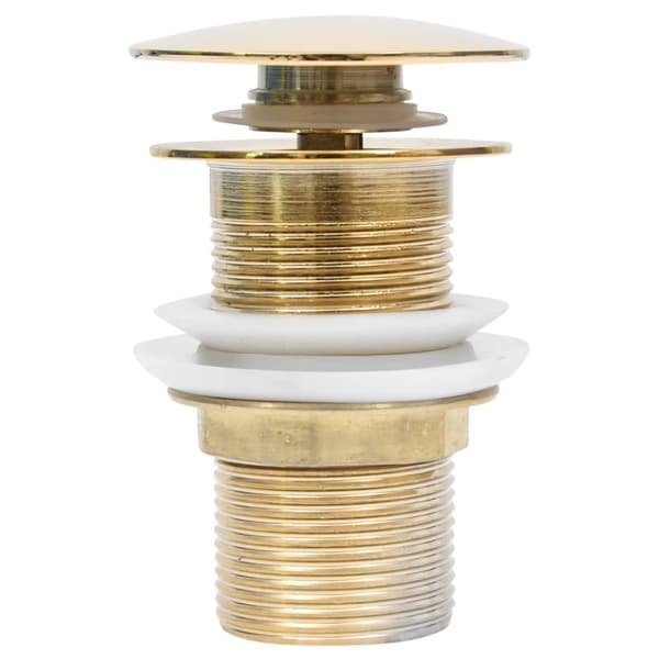 Pop-up bottenventil utan överflödesfunktion guld 6,4x6,4x9,1 cm