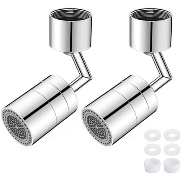 AJW-720° svängbar kranluftare ,Regerly 2st vidvinkelluftare 2 lägesfilter sprayskumadapter 22 [646]