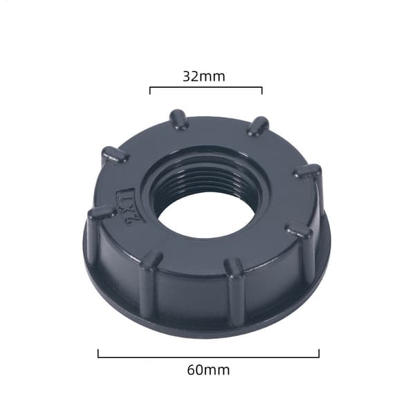 INF IBC Tank Adapter S60X6 Grovt gevind hætte