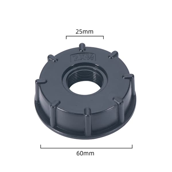 INF IBC Tank Adapter S60X6 Grovt gevind hætte