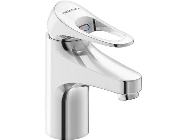 FMM - MORA FM Mattsson 9000XE håndvaskarmatur uden bundventil med 3/8" fleksible tilslutningsslanger, Soft Closing og keramisk kartouche