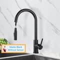 Miniatyrbillede 2 af 2: Smart Touch Køkkenarmatur, Børstet Guld Finish, Træk Ud Sensor Teknologi, Sort uden sensor