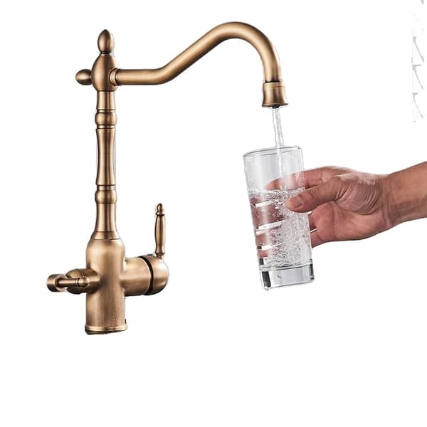 Køkkenarmaturer, Dobbelt Håndtag Design, Renset Vandhane, Antik