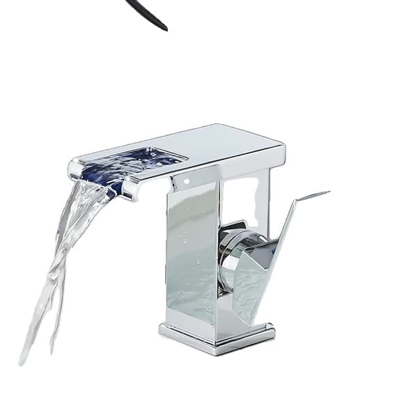 Smart LED-hane, 3 farveskift, varmt og koldt vandblanding., Chrome A