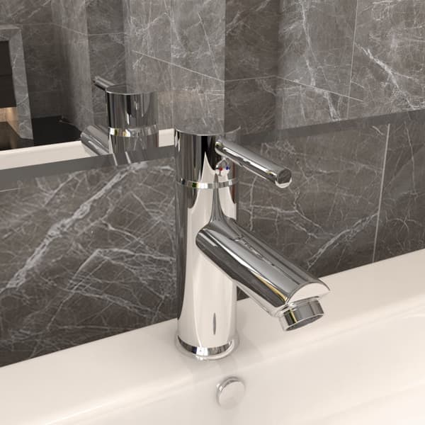 vidaXL Badrumsblandare kromad finish 130x176 mm -  Kranar