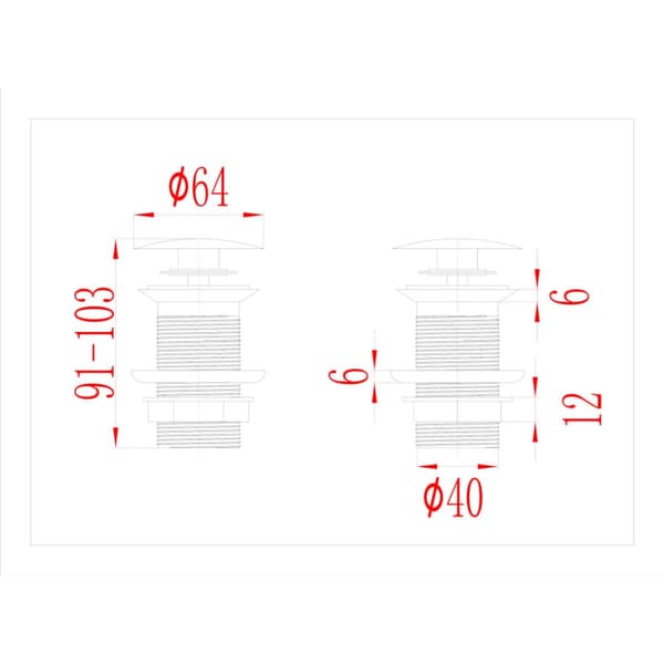vidaXL trykafløb uden overløbsfunktion 6,4x6,4x9,1 cm grå - Vandhaner