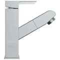 Miniatyrbillede 5 af 7: vidaXL vandhane m. udtræksfunktion til håndvask 157x172 mm kromfinish -  Vandhaner