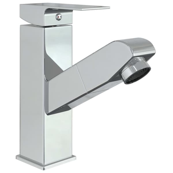 The Living Store vandhane m. udtræksfunktion til håndvask 157x172 mm kromfinish - Vandhaner