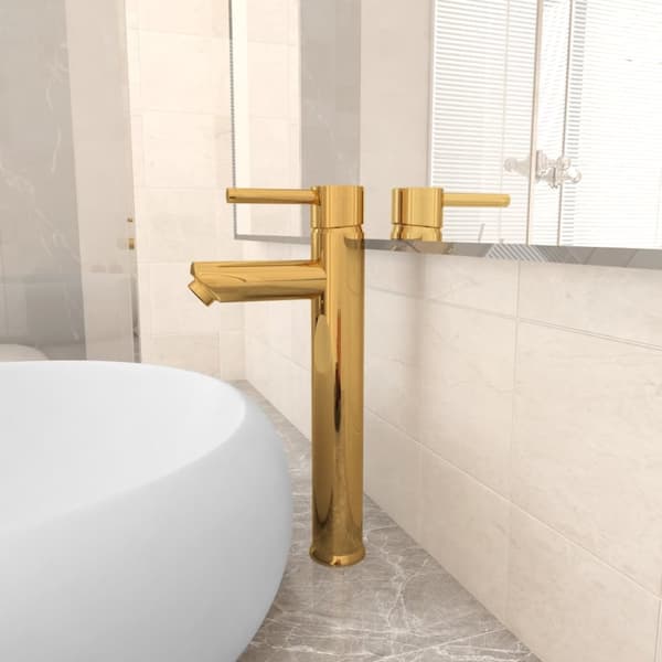 The Living Store Badrumsblandare guld 12x30 cm - Kranar