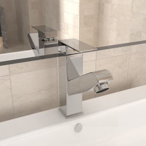 Vandhaner - Living vandhane m. udtræksfunktion til håndvask 157x172 mm kromfinish