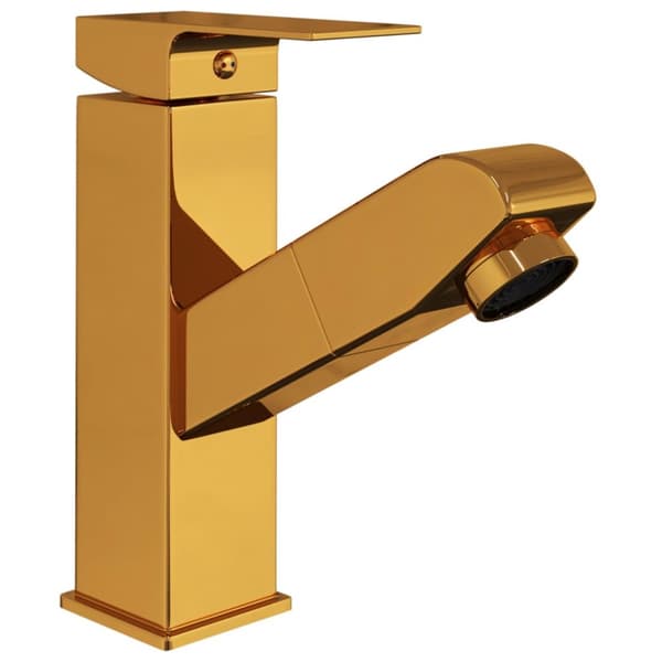 Vandhaner - Living vandhane m. udtræksfunktion til badeværelsesvask 157x172 mm guld