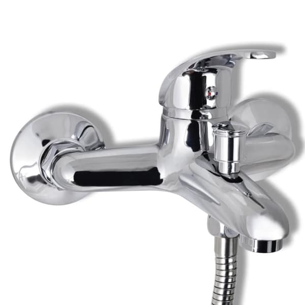 Blandingsbatteri til brusebad krom - - Home & Living