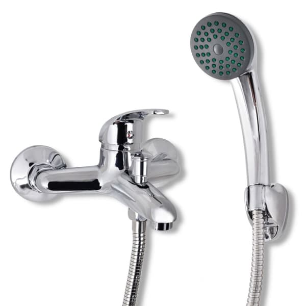 Blandingsbatteri til brusebad krom - - Home & Living