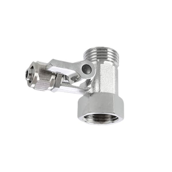 INF Vandkonverterventil af messing/zinklegering 1/2" til 3/8" PE rørkugleventil
