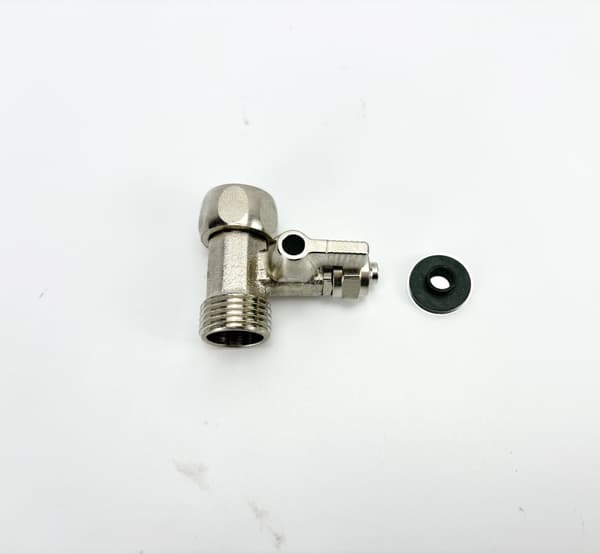 INF Vandkonverterventil af messing/zinklegering 1/2" til 3/8" PE rørkugleventil