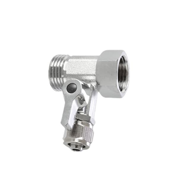 INF Vandkonverterventil af messing/zinklegering 1/2" til 3/8" PE rørkugleventil