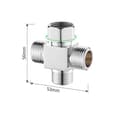 Miniatyrbild 3 av 4: INF Copper Four-Way Connector for Water Distributors