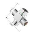Miniatyrbild 4 av 4: INF Copper Four-Way Connector for Water Distributors
