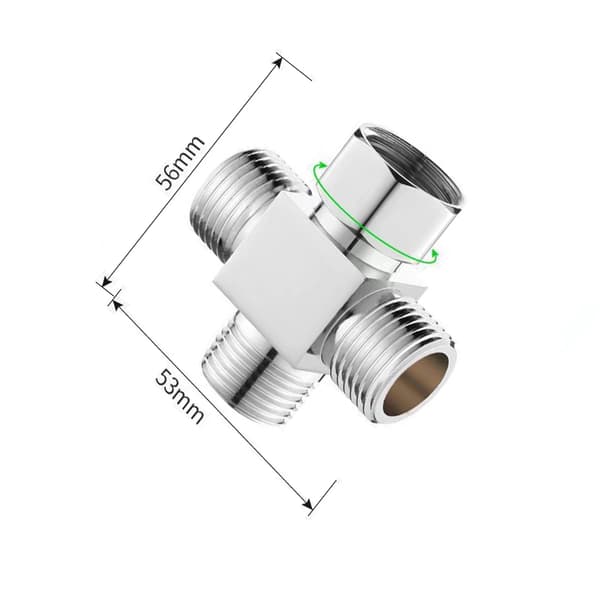 INF Copper Four-Way Connector for Water Distributors