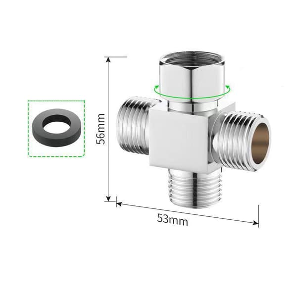 INF Copper Four-Way Connector for Water Distributors