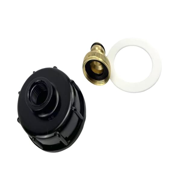 INF IBC Tote Tank Ventil Adapter med Dual Outlet
