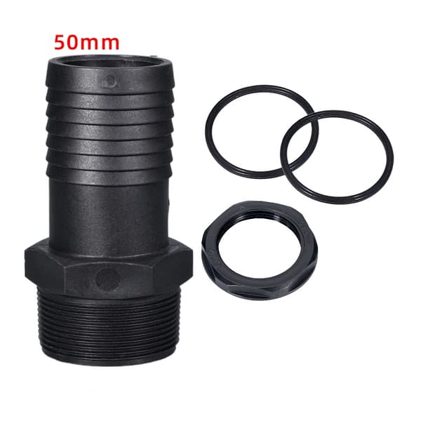 INF Plastpipa - 50 mm enkelgängad PP munstycksadapter
