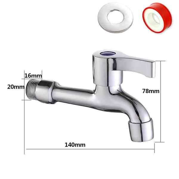 INF Mässingkranadapter för mopphink, 14 cm