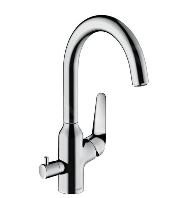 Hansgrohe Focus M42 Diskbänksblandare M424-H220 med avstängningsventil, krom 71803000