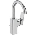 Miniatyrbild 1 av 4: Idealisk standard badrumskranar - BD235AA - Ceraplan Swan Neck tvättställsblandare för badrum utan popup-avfall