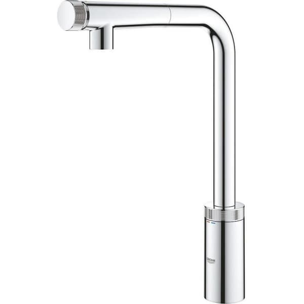 GROHE Minta SmartControl diskblandare 31613000 - Utdragbar spray - 140° vridbar rörpip - Justerbart flöde - Krom