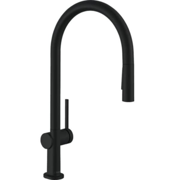 Kökskran med dusch HANSGROHE Talis M54 210 sBox 2 strålar matt svart