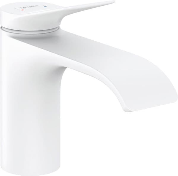 HANSGROHE Engrepps tvättställsblandare 80 med popup-avfall matt vit