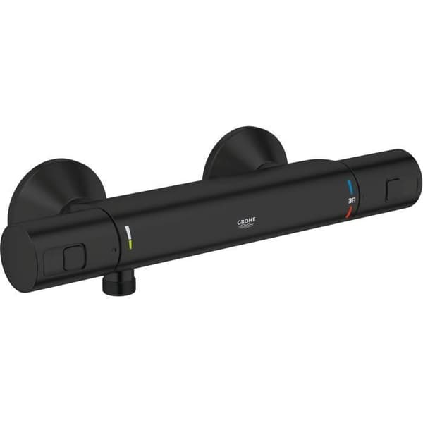 Termostatisk duschblandare - GROHE Precision Start - Matt svart - Vattenbesparande