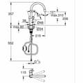 Pikkukuva 2 / 2: Sekoitushana Grohe Start Flow - 30569000 Messinki C-muotoinen