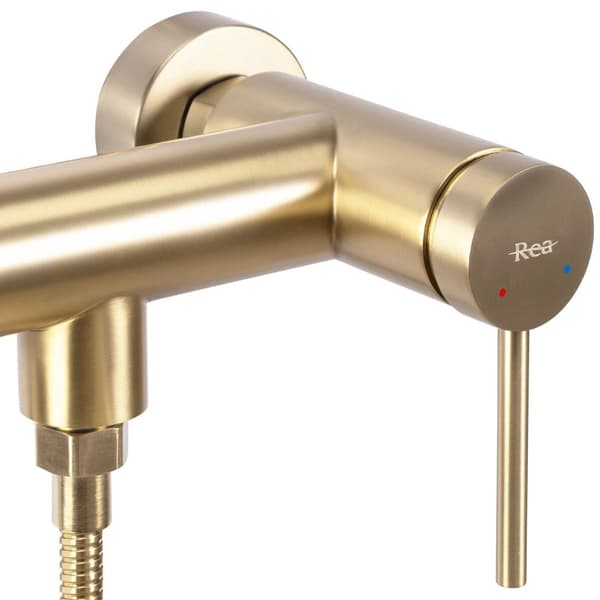 JS-701304BG FOSS børstet guld bruserarmatur