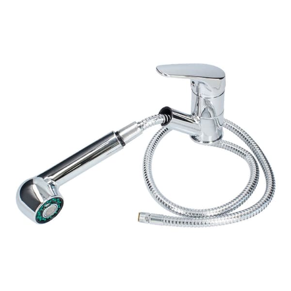 Enkelt håndtak Sink Mixer Trykk Fontastock Sink