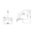 Miniatyrbilde 2 av 3: Blander EDM 01195 Getaria Sølv Rustfritt stål Messing Sink Vask