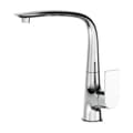 Miniatyrbilde 1 av 3: Blander EDM 01132 Cascais Sølv Rustfritt stål Messing Sink Vask