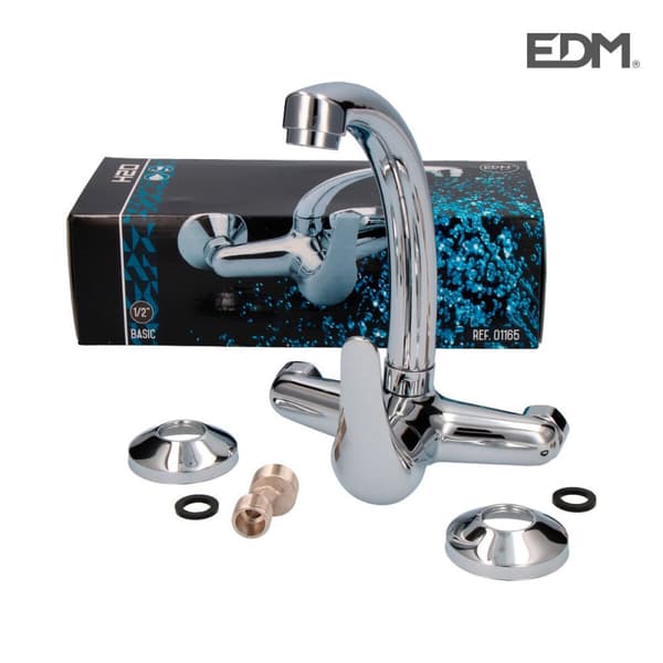 Blander EDM 01165 Sølv Rustfritt stål Messing Sink