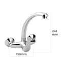 Miniatyrbilde 2 av 3: Blander EDM 01165 Sølv Rustfritt stål Messing Sink
