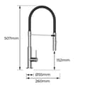Miniatyrbilde 2 av 3: Blander EDM 01196 BERMEO Sølv Messing Sink