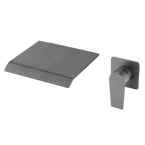 INF Gunmetal Veggmontert Waterfall Basin Kran med Skjult Boks 0