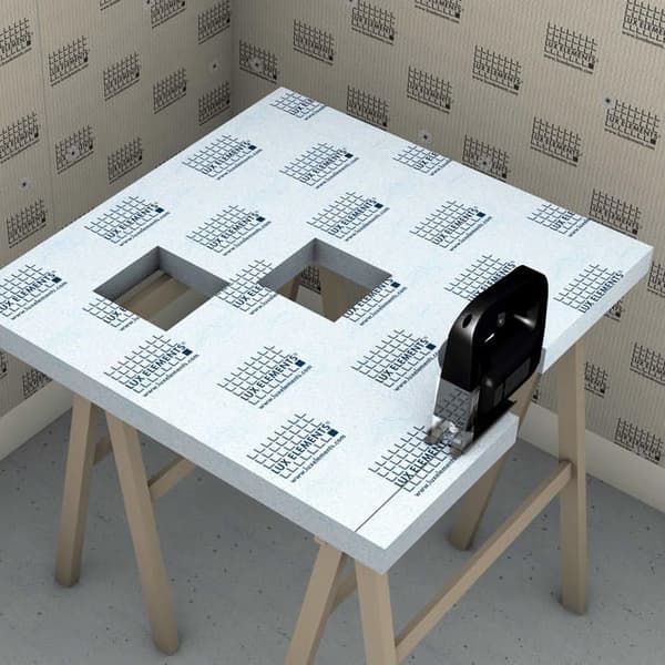 Lux element - LTUBE11111 - Stödelement för duschkar, mått 900 x 900 cm, TUB-UQ 900, blå