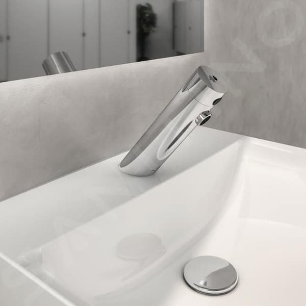 Ideal Standard SensorFlow Sensor tvättställsblandare utan blandare, batteridriven, krom A7556AA