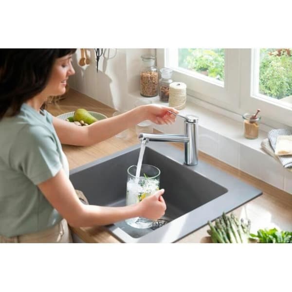 HANSGROHE Zesis M33 150 EcoSmart diskbänksblandare - Krom - Vattenbesparande