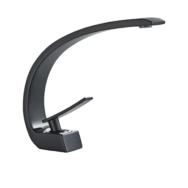 Nykyaikainen kylpyhuonehana, yksikahvainen, kuuma ja kylmä sekoitin.,kromi matte black