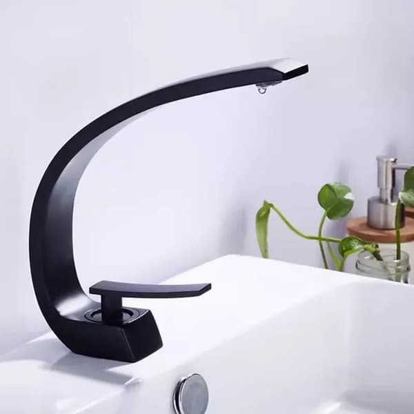 Moderne Vaskevandhane, Enkelt Håndtag Design, Varmt og Koldt Vand Funktionalitet,Rosaguld